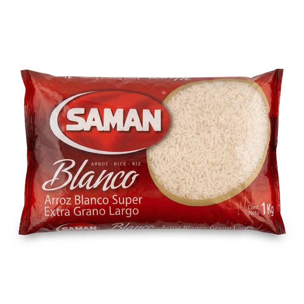 Arroz Samán — Bolsa 1 kg (Empaquetado por la casa)